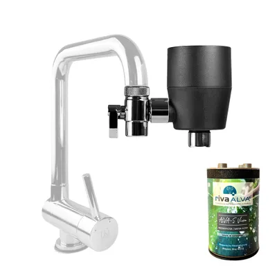 Produktbild von rivaALVA-S Viva Wasserfilter am Wasserhahn - Schwarz