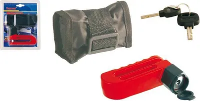 Produktbild von RMS Bremsscheibenschloss Diebstahlsicherung Flachstift 10 mm mit Tasche