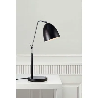 Produktbild von Nordlux Tischleuchte Alexander Schwarz max. 15W E27 ohne Leuchtmittel verstellbar mit Schalter