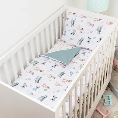Image de Ensemble de literie pour bébé, 90 x 120 cm, comprenant une taie d'oreiller
