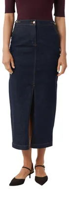 Produktbild von COMMA Langer Jeansrock mit Ketten-Details