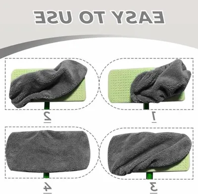 Set von 8 wiederverwendbaren Mikrofasertüchern für die Bodenreinigung, geeignet für Nass- und Trockenanwendung, 10 x 4,5