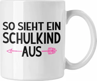 Produktbild von Trendation - Kita Abgängerin 2022 Einschulung Mädchen Geschenk Tasse Schulstart 1. Schultag Schuleinführung Schulanfang Geschenkidee Schulkind Lustig (Weiß)