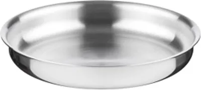 Image de KOLIMAX Assiette de service en acier inoxydable, diamètre 15 cm