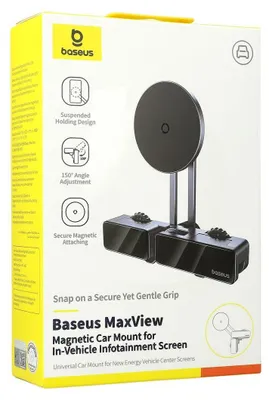 Produktbild von Baseus MaxView magnetischer Auto-Bildschirmhalter (grau)