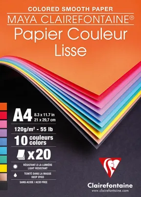 Produktbild von Clairefontaine 10x - Lebendige Farben sortiert 97444C