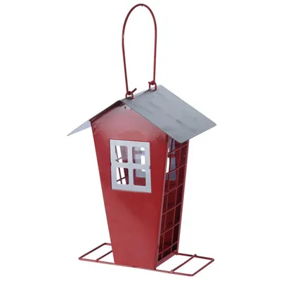 Produktbild von ProGarden Vogelhaus aus Metall VOGELFUTTERHAUS für Getreidekörner Fettkugel Garten Terrasse
