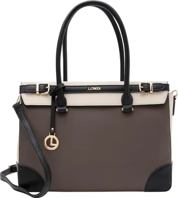 Produktbild von L.CREDI Schultertasche Plamena Shopper Dark Taupe Multi mehrfarbig