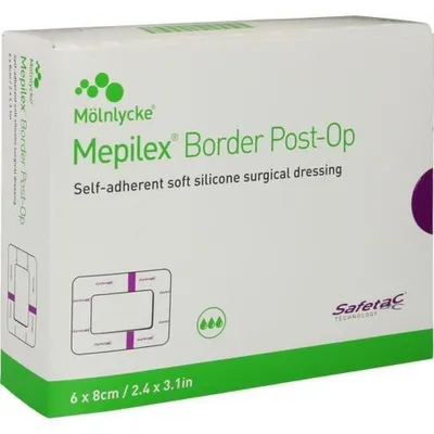 Obrázok produktu pre MEPILEX Border pooperačný náplasťový obväz 6 x 8 cm