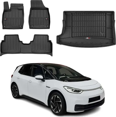 Immagine prodotto di Set di tappetini e fodere per bagagliaio OMAC per VW ID.3 2019-2025 in gomma TPE nero 4x