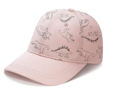 Immagine prodotto di Cappellino da baseball per bambini con protezione UV, motivo dinosauro, colore rosa, taglia M