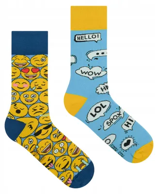 Produktbild von Spox Sox Emotki Socken mit lustigen Mustern Herren