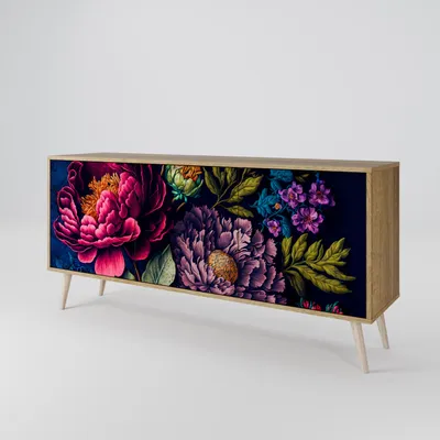 Immagine prodotto di Spacerebels cassettiera a 3 ante - credenza cassettiera - credenza alta - mobile armadio - soggiorno camera da letto - 57,5×164,5×42 (HxLxP)