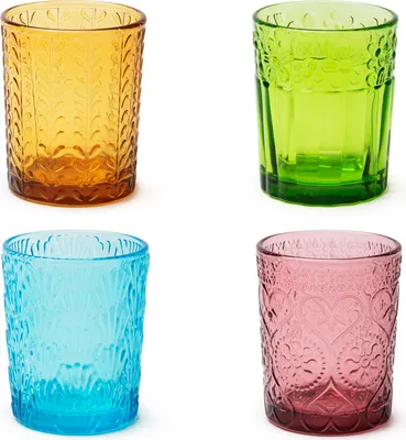 Immagine prodotto di Excelsa set di 4 bicchieri da acqua Oasi da 28 cl colorati