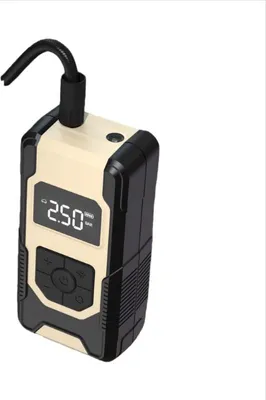 Immagine prodotto di INF Gonfiatore Portatile Pneumatici - Pompa Aria 12V con Manometro Digitale Giallo