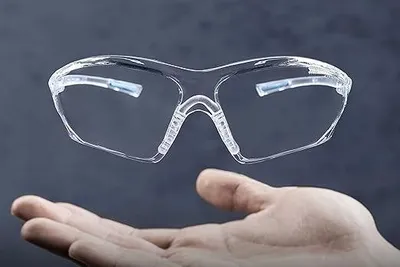 Produktbild von SOLID Schutzbrille mit Seitenschutz transparent beschlagfrei kratzfest UV-Schutz