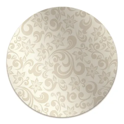 Produktbild von Rundmatte - Stuhlunterlage Bürostuhlunterlage - Rund Ø 100 cm - Bodenmatte - Fußmatte - Barockmuster