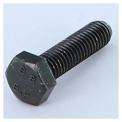 Produktbild von Metallschrauben Sechskantkopf M8x20 Klasse 8.8 Stahl schwarz verzinkt