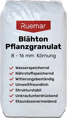 Produktbild von Ruemar Blähton 50l Tongranulat Pflanzton Hydrokultur grobe Körnung