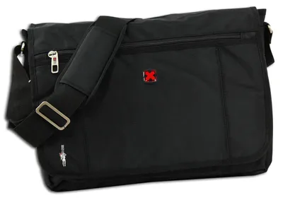 Immagine prodotto di Travel N Meet borsa messenger con patta di chiusura borsa notebook nero poliestere OTD4201S