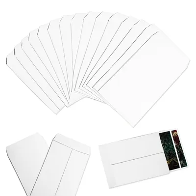 Produktbild von 50 selbstklebende Umschläge aus Kraftpapier, 10 x 6 cm