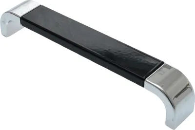 Immagine prodotto di Maniglia per mobile BA 160mm, maniglia da cucina cromata e nera, maniglia per porta BiColor