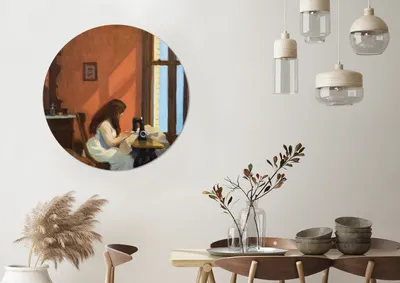 Produktbild von MuchoWow® - Wand-Kreis - Wohnzimmer - Bild - Runde - Wanddeko - Dibond - Kunstdrucke