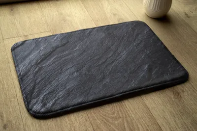 Produktbild von Badteppich Saugfähige - Badezimmer Teppich - Rutschfester Badvorleger Badematte - 75x45 cm - Vulkanischer Stein
