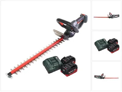 Image de Metabo HS 18 LTX 45 Taille-haie sans fil 18 V 43 cm + 2x Batteries 8,0 Ah + Chargeur