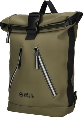 Produktbild von Kleiner Damen Roll up Rucksack Plane Tasche Fahrradrucksack Kurier Rollup Bag  Olive