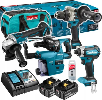 Obrázek produktu pro Makita DLX4155TX1, 8500 ot/min, 12,5 cm, Baterie, 18 V
