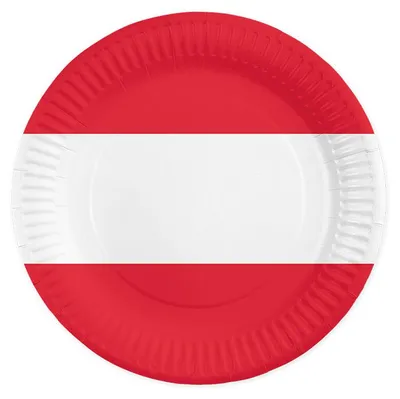 Produktbild von 8 Pappteller 23 cm - Österreich