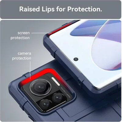 Obrázek produktu pro Ochranné pouzdro pro Motorola Edge 30 Ultra – odolné – modré – TPU – nárazuvzdorné – pružné – ochrana fotoaparátu