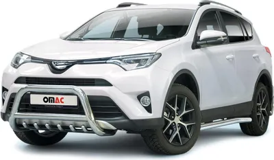 Zdjęcie produktu dla Listwa ochronna przedniego zderzaka do Toyota RAV4 2016-2025 ze stalowym zderzakiem ABE w kolorze srebrnym