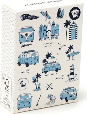 Produktbild von Volkswagen VW T1 Camper Bus Spielkarten-Set mit 52 Karten