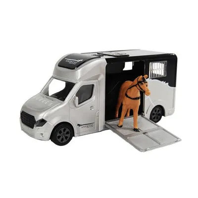 Image de Kids Globe Farming Anémone cheval camion 20cm Noir 510211