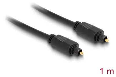 Obrázek produktu pro DeLOCK 82887, Toslink, Samec, Toslink, Samec, 1 m, Černá