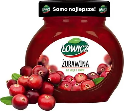 Obrázek produktu pro Łowicz Brusinka k masu a sýru 230 G