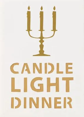 Produktbild von Lichttütenkarte Candle Light Dinner