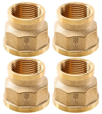 Messing-Reduzierstücke 1" IG x 3/4" IG, 4 Stück