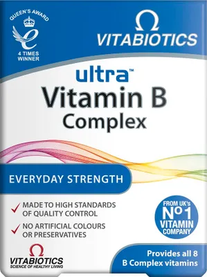 Immagine prodotto di Vitabiotics Ultra Complesso di Vitamine B, 60 tabletek