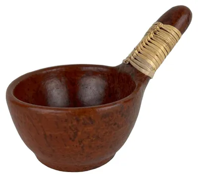 Immagine prodotto di Ciotola per incensi Osiris, in terracotta con manico in spago, lunghezza: 16,5 cm, altezza: 6 cm, diametro: 10 cm