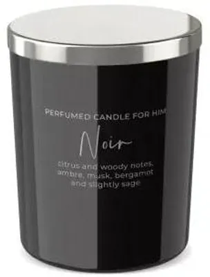 Produktbild von Duftkerze in Glas, 220g, weiß, Duft: For Him Noir