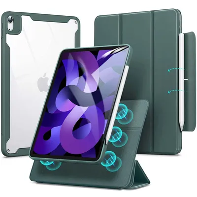 Produktbild von ESR Rebound Hybrid - Tablet Hlle fr Apple iPad Air 4 (2020) Hlle Klapphlle - Grn