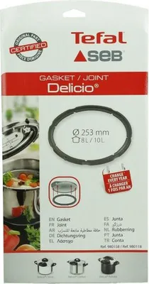 Zdjęcie produktu dla SEB Tefal 980158 / 980118 Pierścień uszczelniający 253 mm