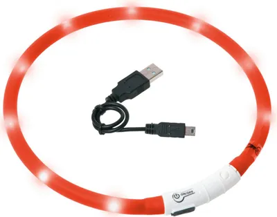 Obrázek produktu pro Karlie - Visio Light Led náhrdelník červený 70cm