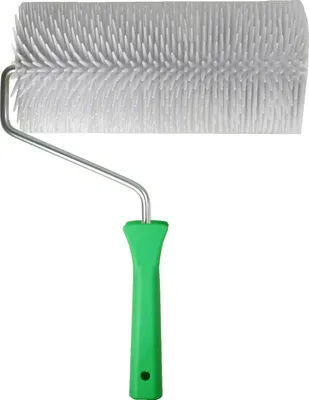 Produktbild von Hawe Entlüftungsroller, Stachelwalze, Laminieren, Geweberoller, Querrillen, Kunststoffgriff mit Stielaufnahme – 250mm Ausführung:35 mm