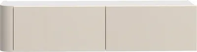 Zdjęcie produktu dla Hängeschrank >BREATHTAKER< 2 Klappen, 2 Fächer, Sandfarbig - 128,6x30,1x34cm (BxHxT)