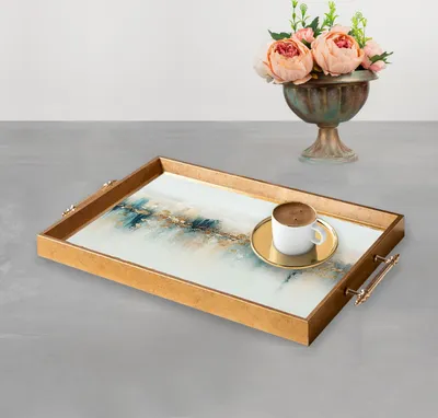 Produktbild von Evila Originals, TPEA9839, Tablett, Mehrfarbig, 100 % GLAS, 50 x 29 x 3,5 cm