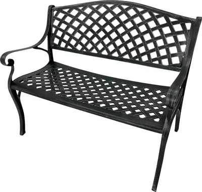 Produktbild von Gartenbank 2sitzer Aluguss grau-antik